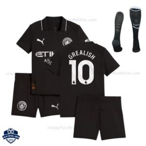 Manchester City Away Kids Football Kit 25/26 GREALISH 10