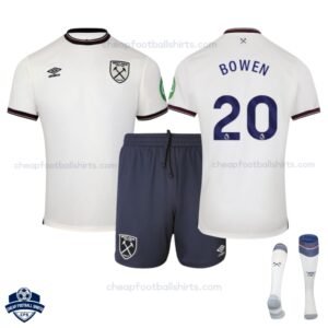 West Ham United Away Kids Football Kit 25/26 BOWEN 20