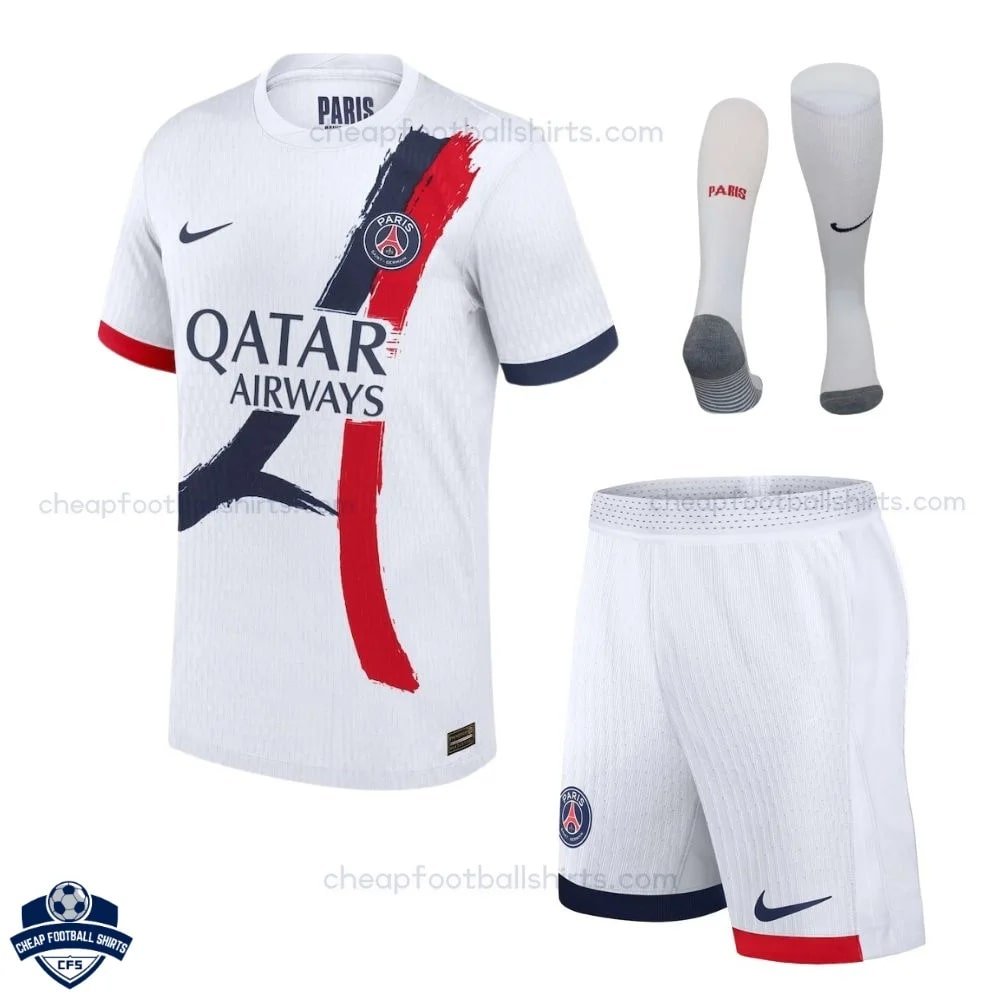 PSG Away Kids Football Kit 25/26 - Front View