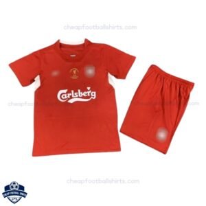 Liverpool Home Kids Football Kit 2005 - Front View