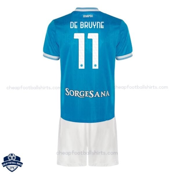 SSC Napoli DE BRUYNE 11 Home Adult Football Kit 25/26 - Back View