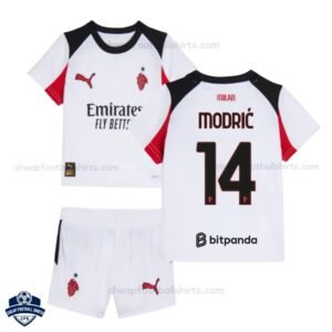AC Milan MODRIĆ 14 Away Kids Cheap Football Kit 2025/26 _Overview