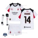 AC Milan MODRIĆ 14 Away Kids Cheap Football Kit 2025/26 _Overview with socks - overview