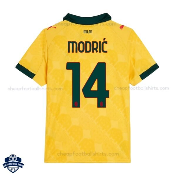 AC Milan MODRIĆ 14 Third Cheap Football Shirts 2025/26 - Back View