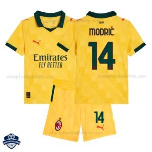 AC Milan MODRIĆ 14 Third Kids Cheap Football Kit 2025/26 - Overview