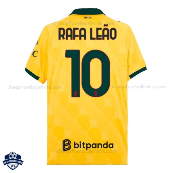 AC Milan RAFA LEÃO 10 Third Cheap Football Shirts 2025/26 - Back View