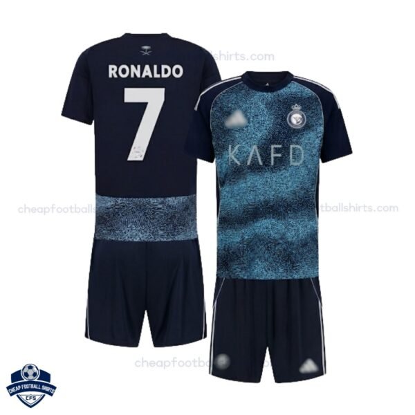 Al Nassr Away Kid Cheap Football Kit 25/26 RONALDO 7 - Overview