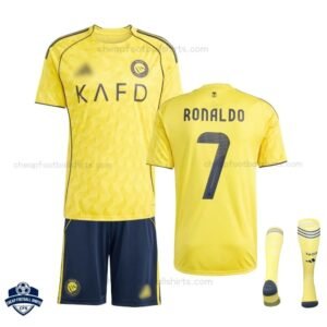 Al Nassr RONALDO 7 Home Kids Football Kit 25/26 - Overview