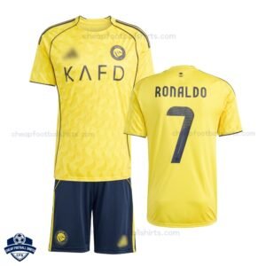 Al Nassr RONALDO 7 Home Kids Football Kit 25/26 - Overview