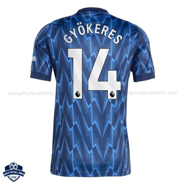 Arsenal GYÖKERES 14 Away Cheap Football Shirts 2025/26_Back View