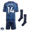 Arsenal GYÖKERES 14 Away Kids Cheap Football Kit 2025/26_Back View