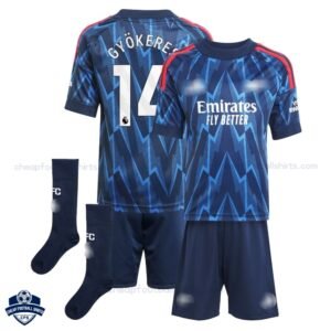 Arsenal GYÖKERES 14 Away Kids Cheap Football Kit 2025/26_Overview