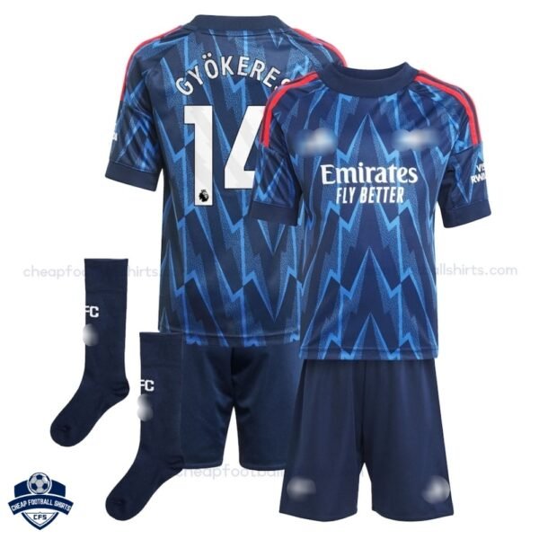 Arsenal GYÖKERES 14 Away Kids Cheap Football Kit 2025/26_Overview