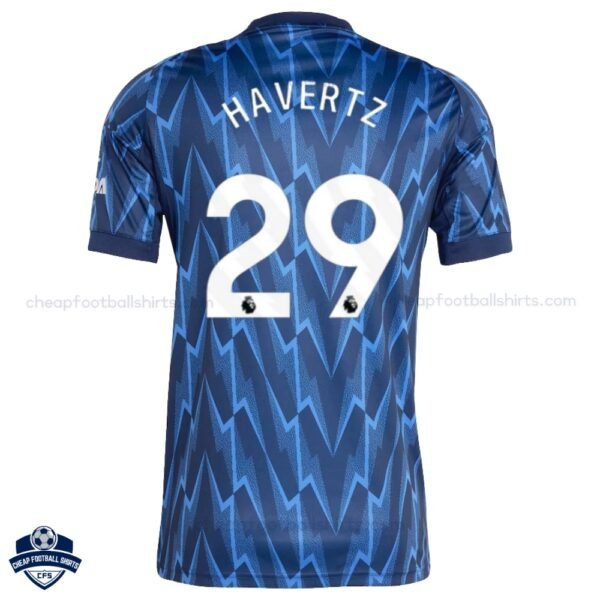 Arsenal Away Men Football Shirt 25/26 HAVERTZ 29 - Back View