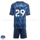 Arsenal Away Kids Football Kit 25/26 HAVERTZ 29 - Back View