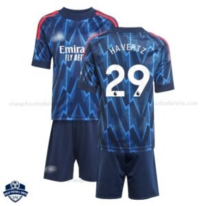 Arsenal Away Kids Football Kit 25/26 HAVERTZ 29 - Overview
