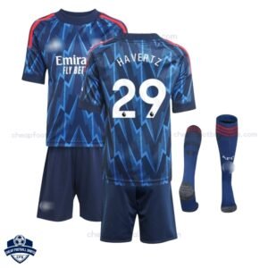 Arsenal Away Kids Football Kit 25/26 HAVERTZ 29 - Overview