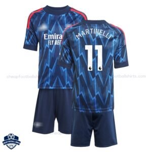 Arsenal Away Kids Football Kit 25/26 MARTINELLI 11 - Overview