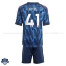 Arsenal Away Kids Football Kit 25/26 RICE 41 - Back View
