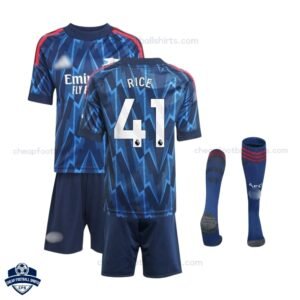 Arsenal Away Kids Football Kit 25/26 RICE 41 - Overview