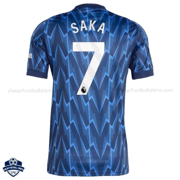 Arsenal SAKA 7 Away Men Football Shirt 25/26 - Back View