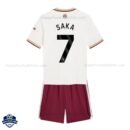 Arsenal Third Kids Football Kit 25/26 SAKA 7 - Back View