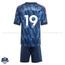 Arsenal Away Kids Football Kit 25/26 TROSSARD 19 - Back View