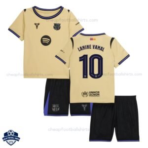 Barcelona LAMINE YAMAL 10 Away Kids Cheap Football Kit 2025/26_Overview