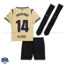 Barcelona RASHFORD 14 Away Kids Cheap Football Kit 2025/26_Back View