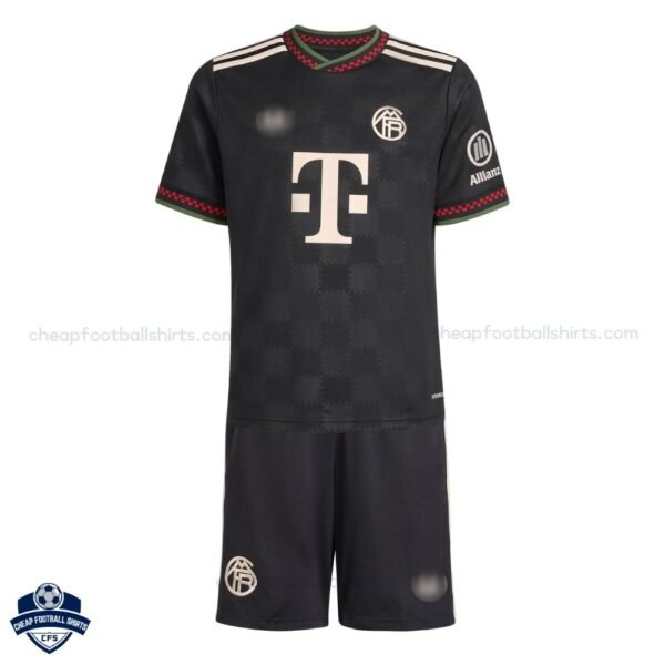 Bayern Munich CHAMPIONS LEAGUE Home Kids Football Kit 25/26 - Front View
