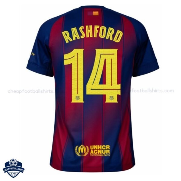 Barcelona RASHFORD 14 Home Cheap Football Shirts 2025/26_Back View