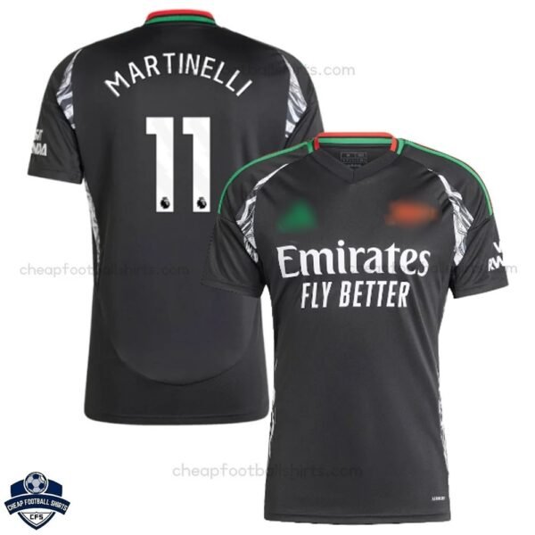 Arsenal Away Men Football Shirt 24/25 MARTINELLI 11 - Front View