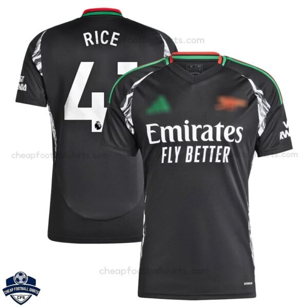 Arsenal Away Men Football Shirt 24/25 RICE 41 - Front View