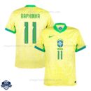 Brazil Home Men Football Shirt 24/25 RAPHINHA 11