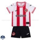 Brentford Home Kids Football Kit 25/26 - front view