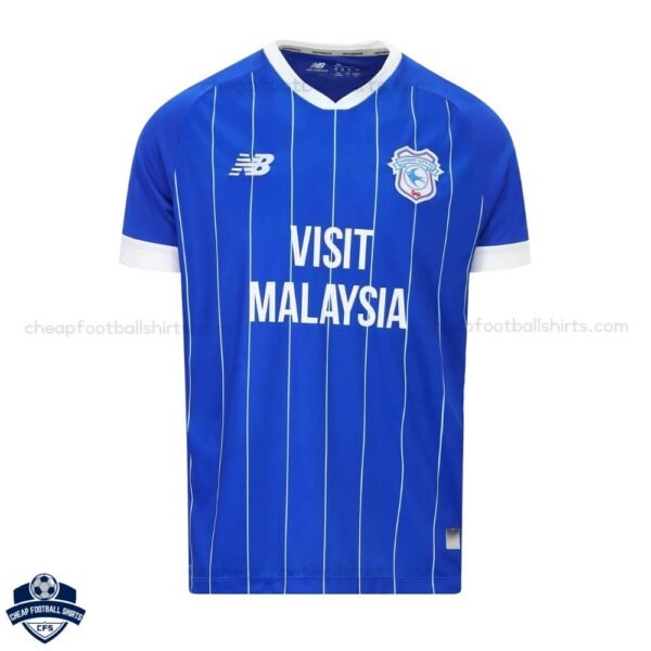 Cardiff City Home Men Football Shirt 25/26 - front view
