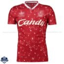 Retro Liverpool Home Men Football Shirt 89/91 - Front View