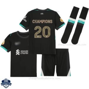 Liverpool Champions 20 Away Kid Football Kit 2024/25