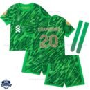 Liverpool Champions 20 Green Goalkeeper Kids Football Kit 2425 - Over View