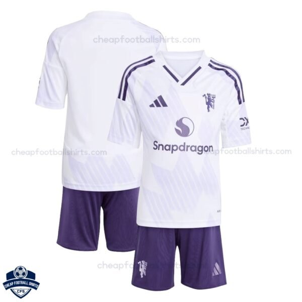 Manchester United Away Kids Football Kit 25/26