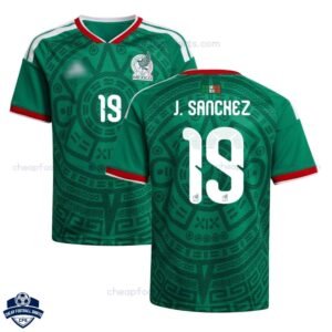 Mexico World Cup J.SANCHEZ 19 Home Men Football Shirt 2026