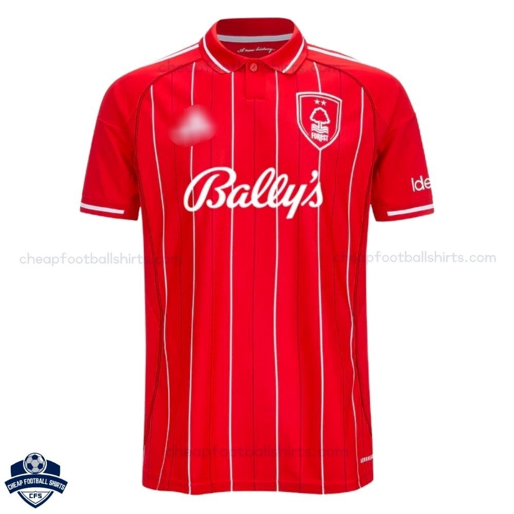 Nottingham Forest Home Men Football Shirt 25/26 - front view