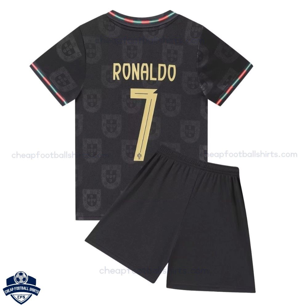 Portugal World Cup RONALDO 7 Away Kids Football Kit 2026 - Back view