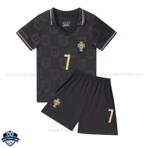 Portugal World Cup RONALDO 7 Away Kids Football Kit 2026