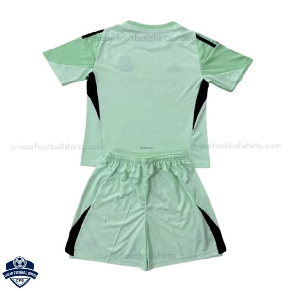 Real Madrid Green Goalkeeper Kids Football Kit 25/26 - back view