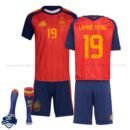 Spain World Cup Home Kids Football Kit 2026 LAMINE YAMAL 19 with socks