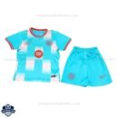 Barcelona Sky Blue Special Edition Kids Football Kit 25/26 - front view