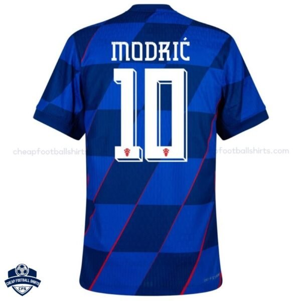Croatia MODRIĆ 10 Away Cheap Football Shirts 2024/25_Back View