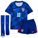 Croatia MODRIĆ 10 Away Kids Cheap Football Kit 2024/25_Front View
