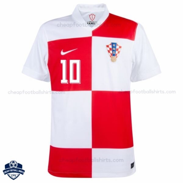 Croatia MODRIĆ 10 Home Cheap Football Shirts 2024/25_Front View
